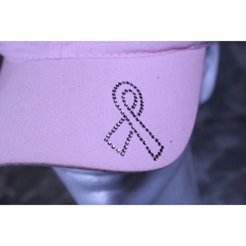 OC Minor League Baseball Hat Ball Cap Pink Sequined Cancer Ribbon